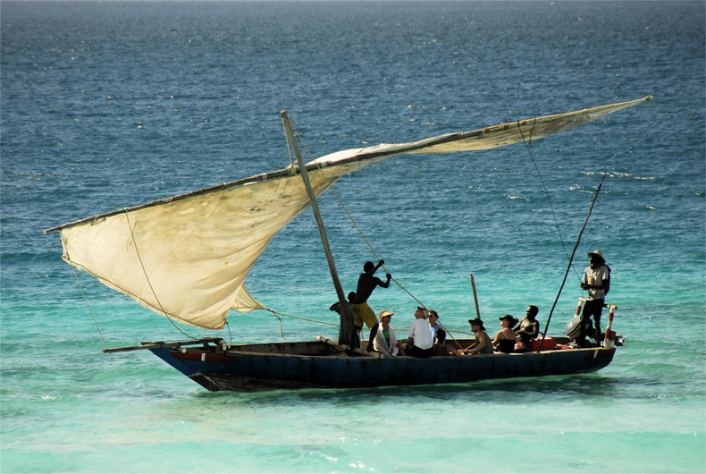 Dhow off Zanzibar