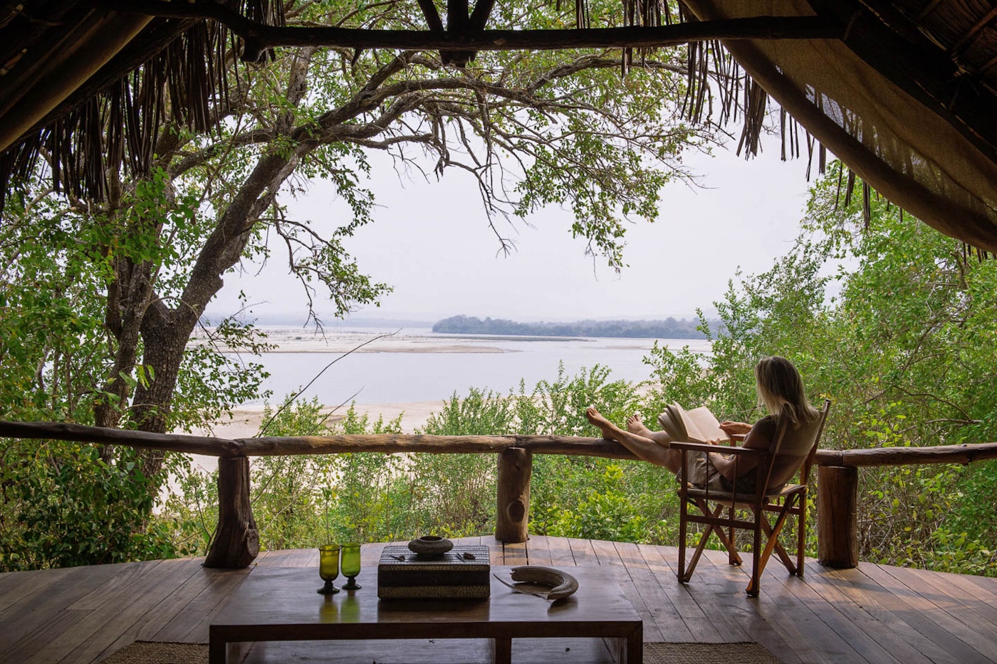 Nomad’s-Sand-Rivers-Selous-Camp-Private-Verandah-View-of-The-River-Relax-Timbuktu-Travel